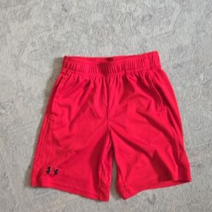 Under Armour Red Athletic Shorts Small